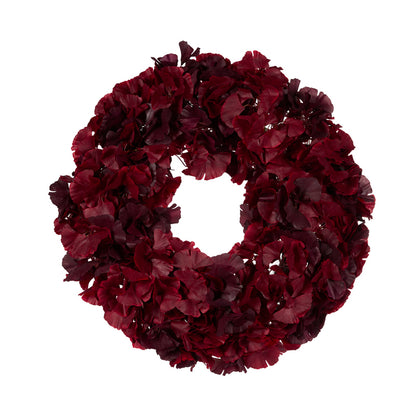70 CM Burgundy Gingko Wreath