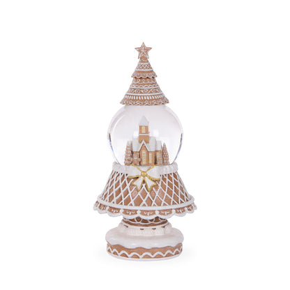 MUSICAL GINGERBREAD TREE SNOWGLOBE