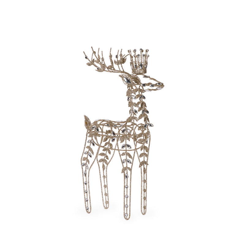 60 CM CHAMPAGNE JEWELED REINDEER