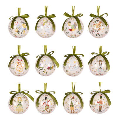 12 DAYS OF CHRISTMAS TOILE BAUBLE PACK