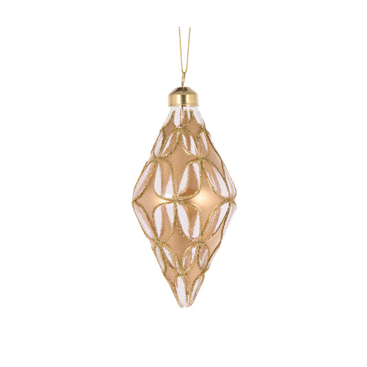 HIGH SHINE GOLD FLORET DROP BAUBLE
