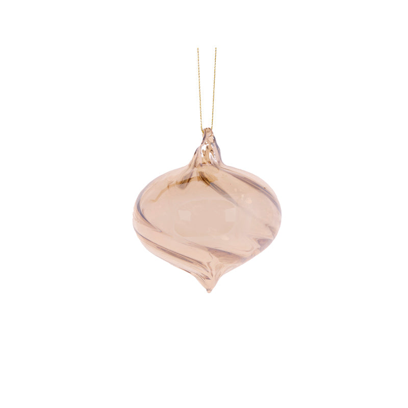 HIGH SHINE GOLD TRANSPARENT ONION BAUBLE