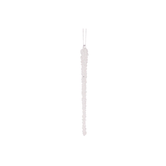 20 CM WHITE BEADED ICICLE