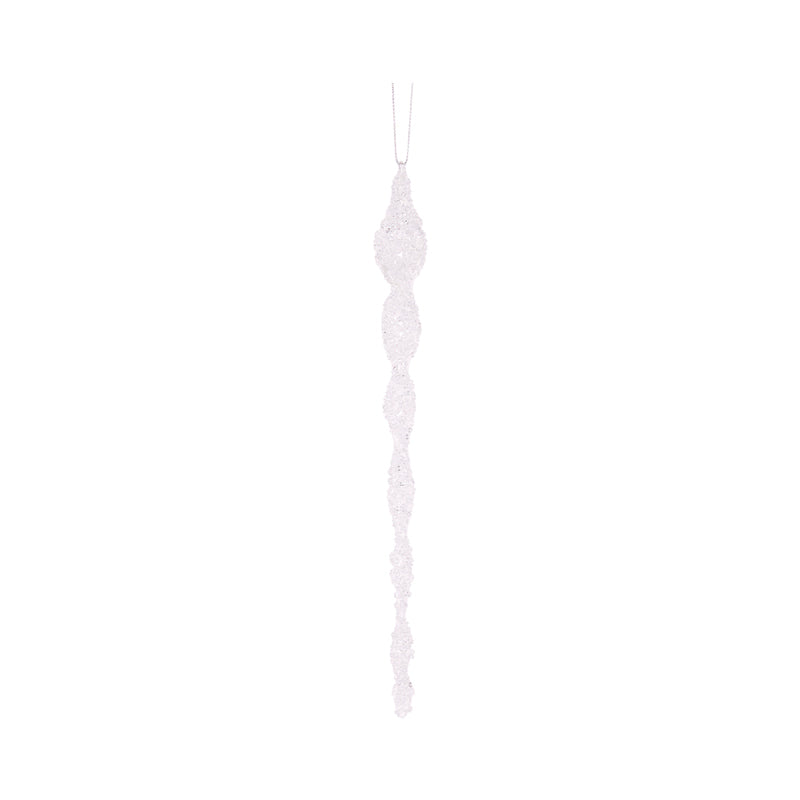 25 CM BRAIDED FROSTED ICICLE