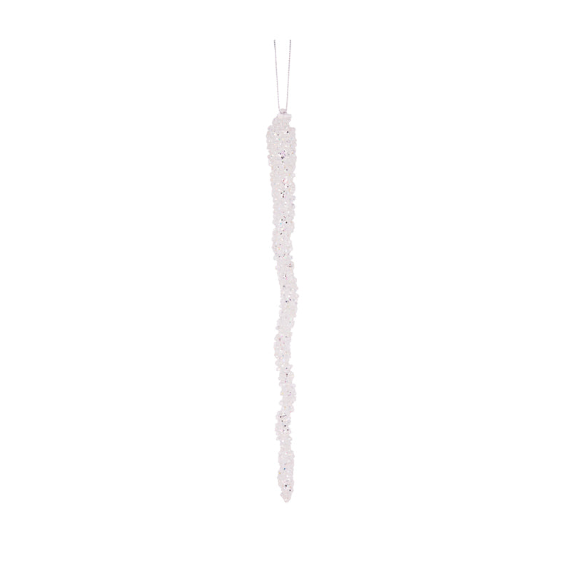 25 CM FROSTED WAVY ICICLE