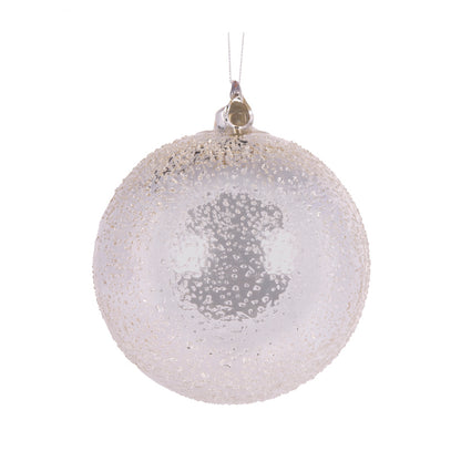 15 CM SILVER MERCY BUBBLES BAUBLE