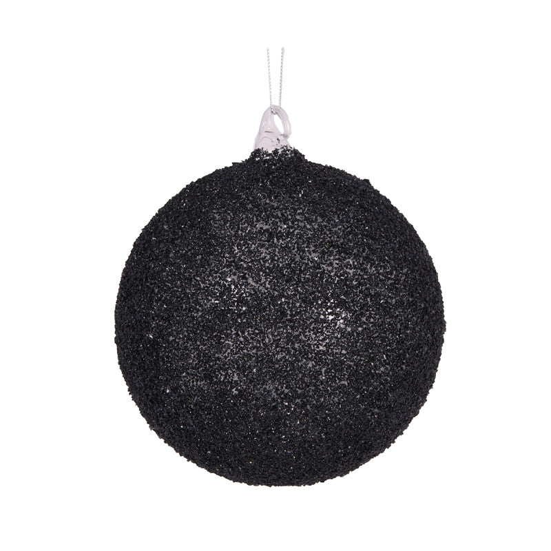 15 CM GLITTERED INK BAUBLE