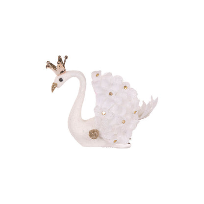 WHITE FEATHER SWAN CLIP