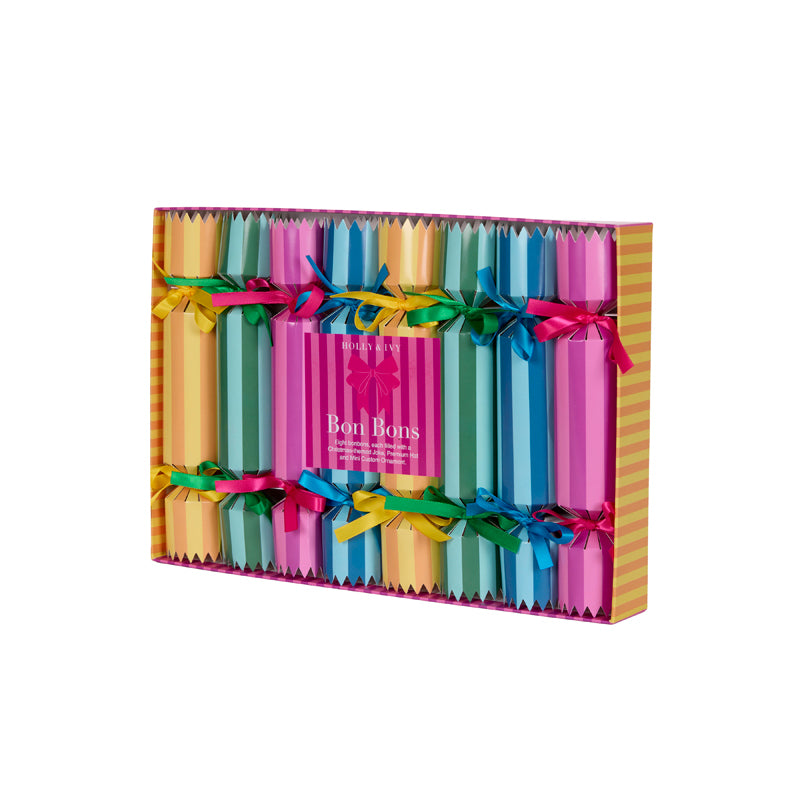 FESTIVE STRIPE BON BONS 8PK
