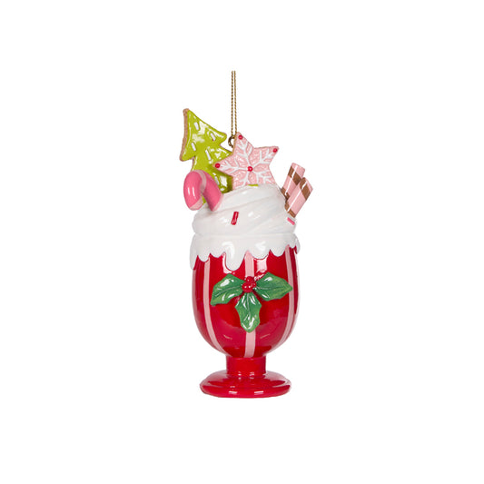 Red Hot Cocoa Mug Ornament Hanging