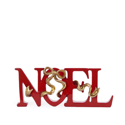 GILDED BOW NOEL SIGN
