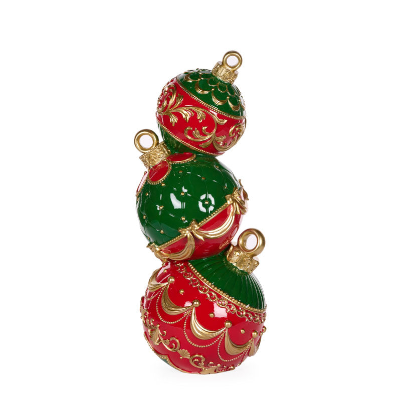 TRADITIONAL ELABORATE BAUBLE STACK