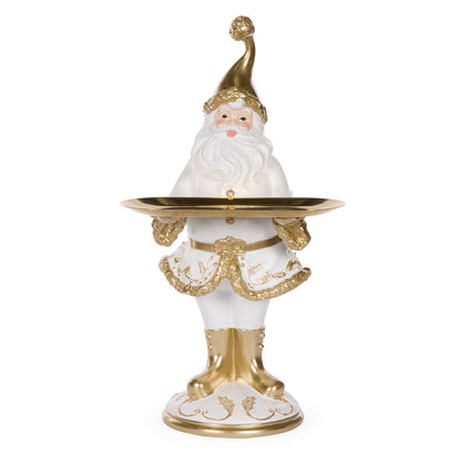 CHAMPAGNE HOLLY LEAF SERVING SANTA
