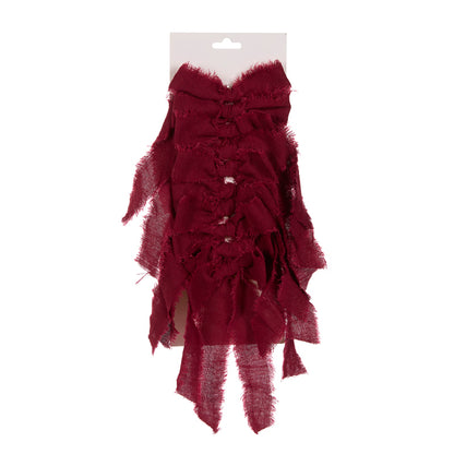 SET/10 5 CM BURGUNDY RAW BOWS