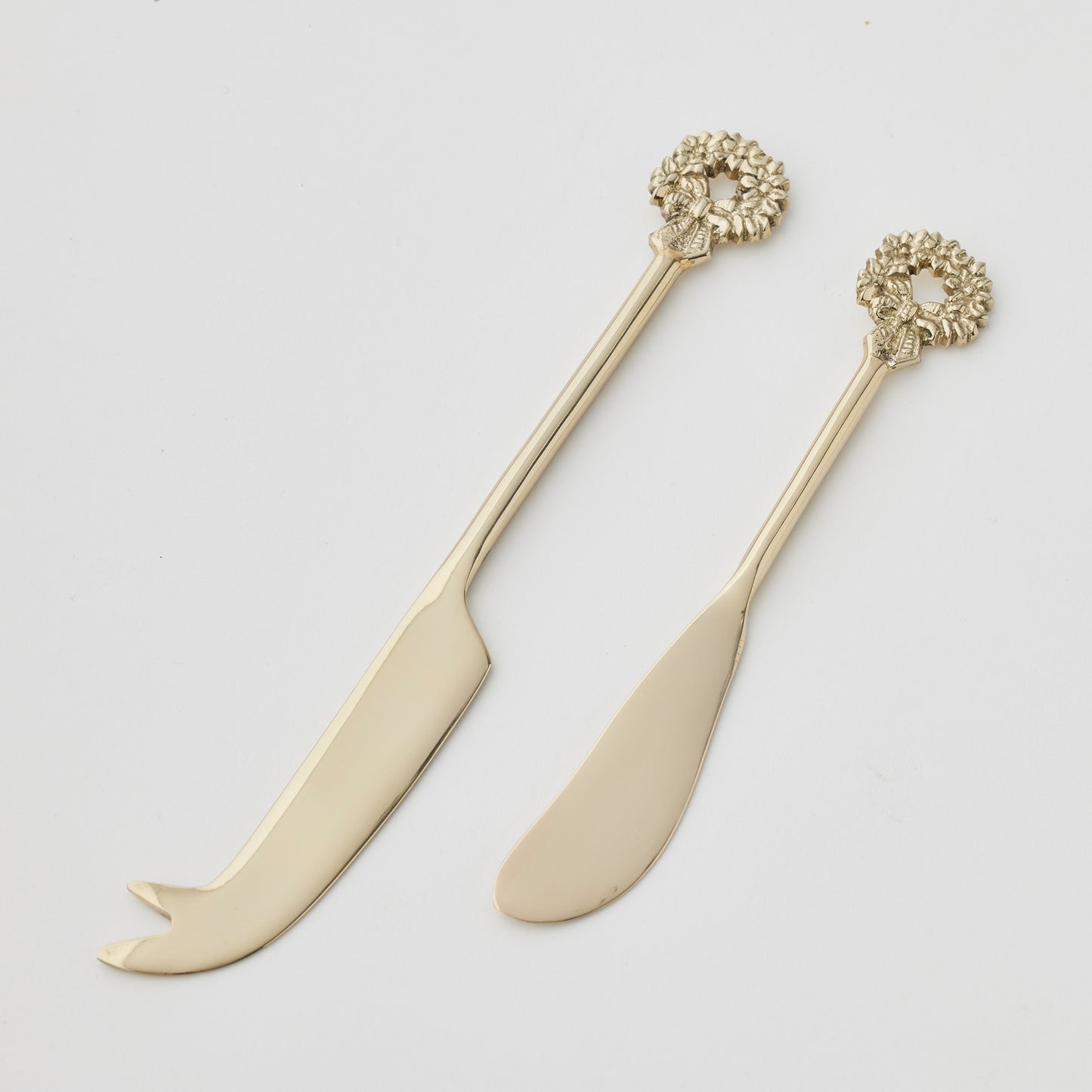 Holiday Garland Cheese Knives Set of 2