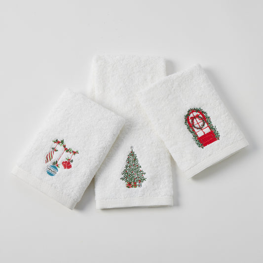 Seasons Greetings Hand Towel 3 Asst Designs