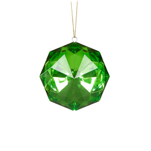 Green Octagonal Cut Ornament Hanging