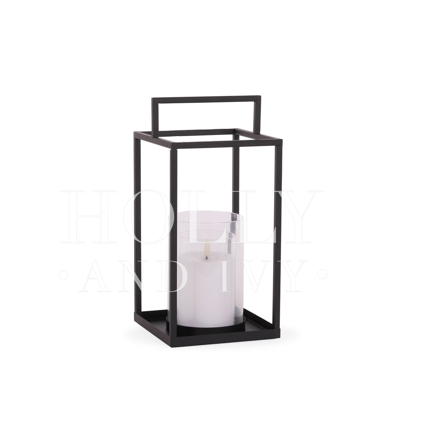15CM BLACK METAL LANTERN