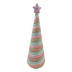 27CM PASTEL GINGERBREAD CONE TREE