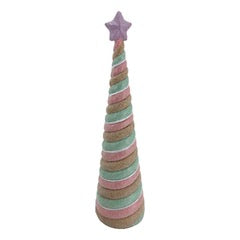 31CM PASTEL GINGERBREAD CONE TREE