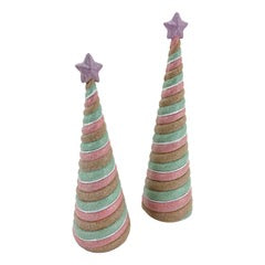 31CM PASTEL GINGERBREAD CONE TREE