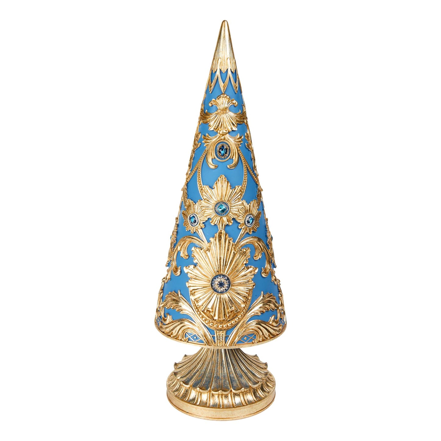 FRENCH BLUE DAMASK CHRISTMAS TREE