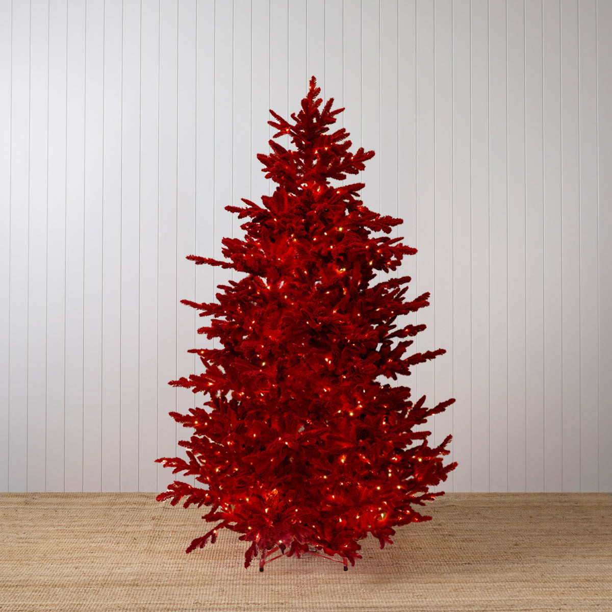 8FT RUBY RED CHRISTMAS TREE - 750 LED