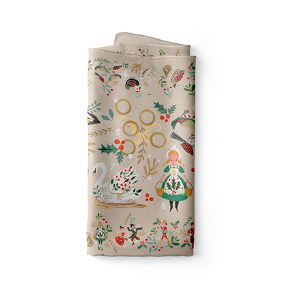 12 Days Of Christmas Cotton Table Runner.