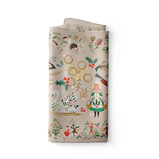 12 Days Of Christmas Cotton Table Runner