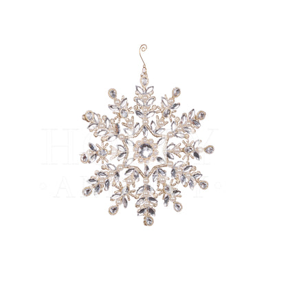 30CM CRYSTAL SNOWFLAKE HANGING