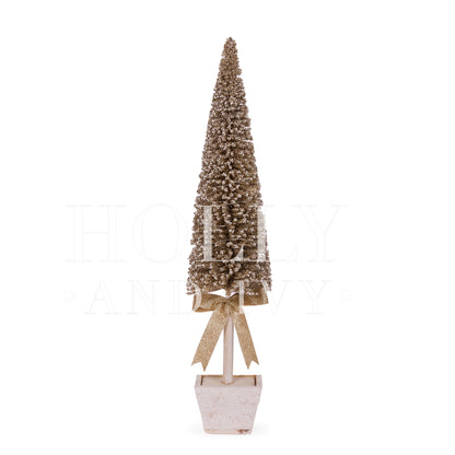 LARGE CHAMPAGNE TOPIARY TREE