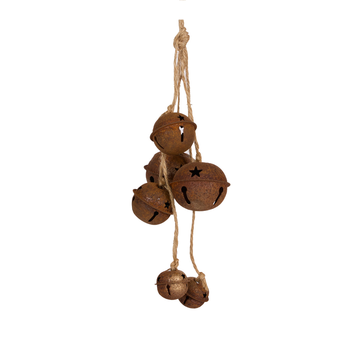 Rusty Nut Bell Hanging Bunch
