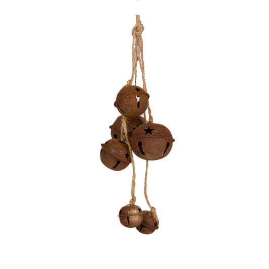 Rusty Nut Bell Hanging Bunch