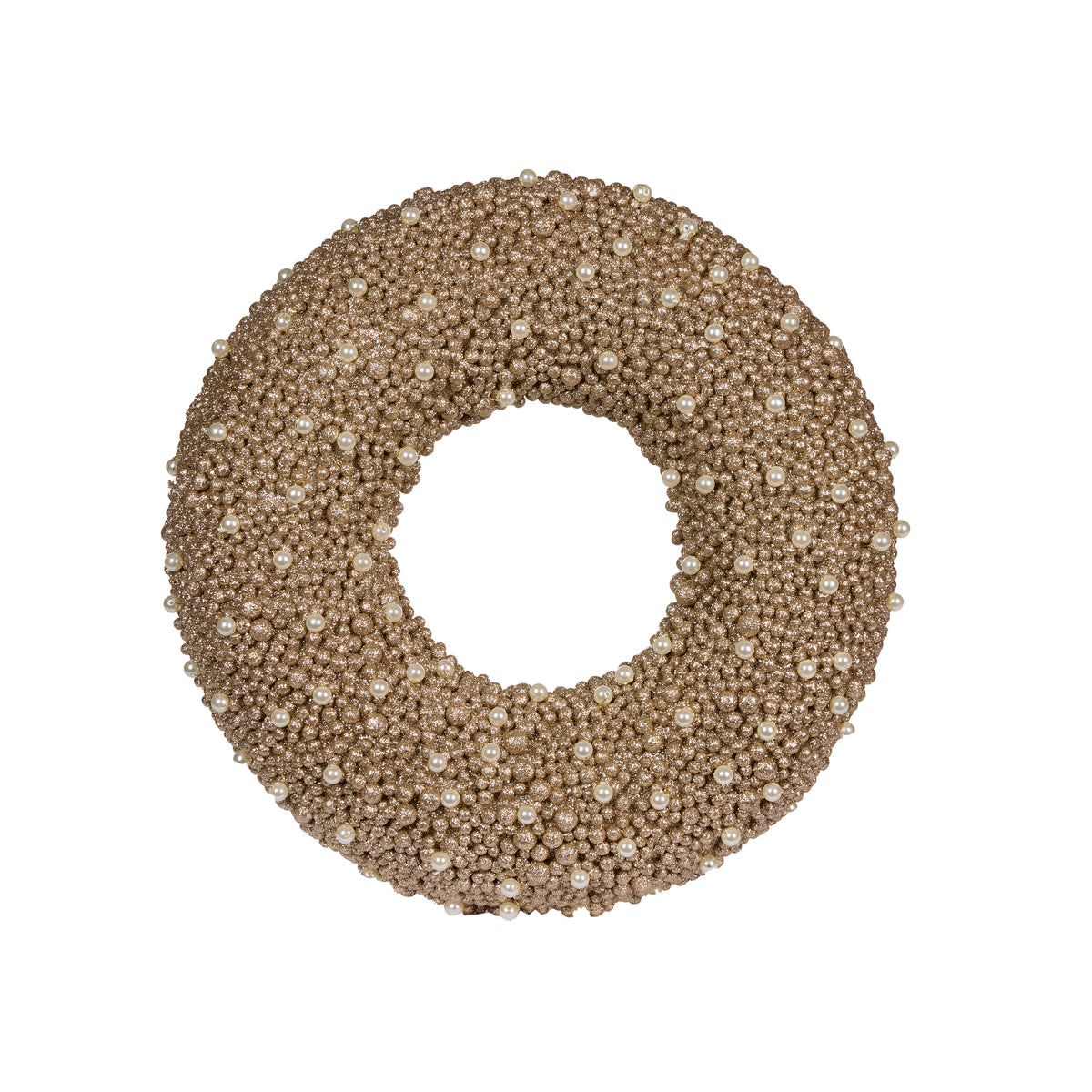 45cm Champagne Pebble Wreath