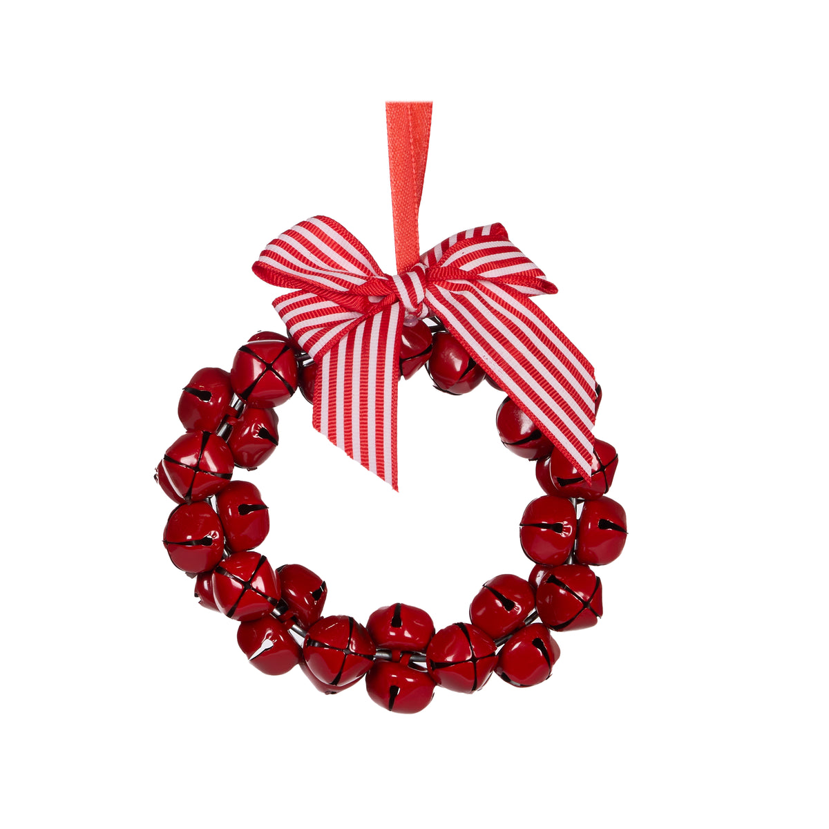 Bell and Bow Red Wreath