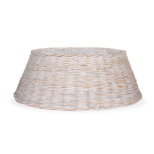 80cm White Willow Xmas Tree Skirt