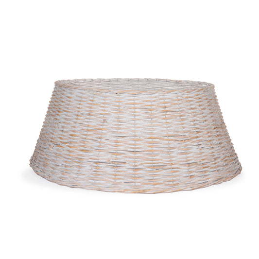 87cm White Willow Xmas Tree Skirt