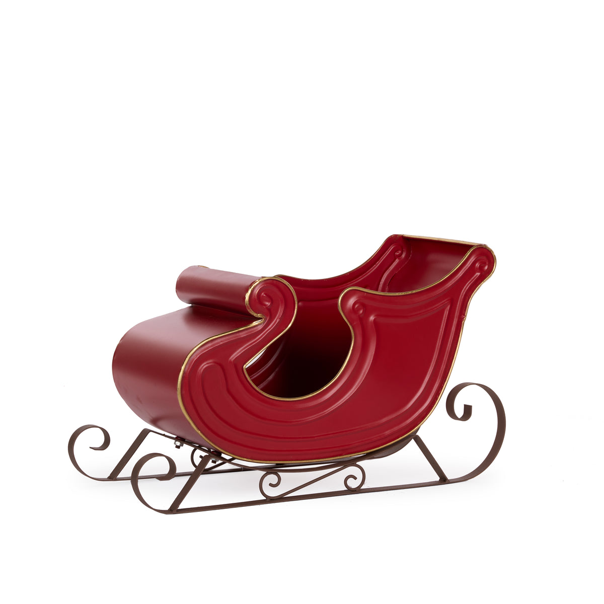Red Metal Sleigh