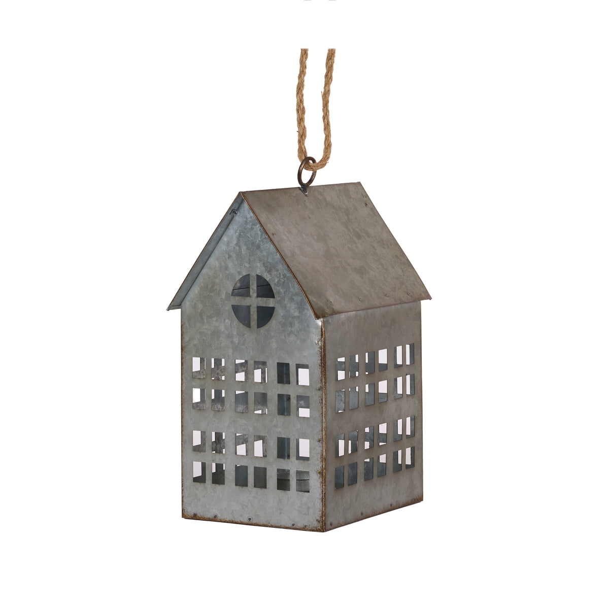 25cm House Candle Lantern Metal