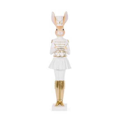 LUXE RABBIT NUTCRACKER WITH DRUM