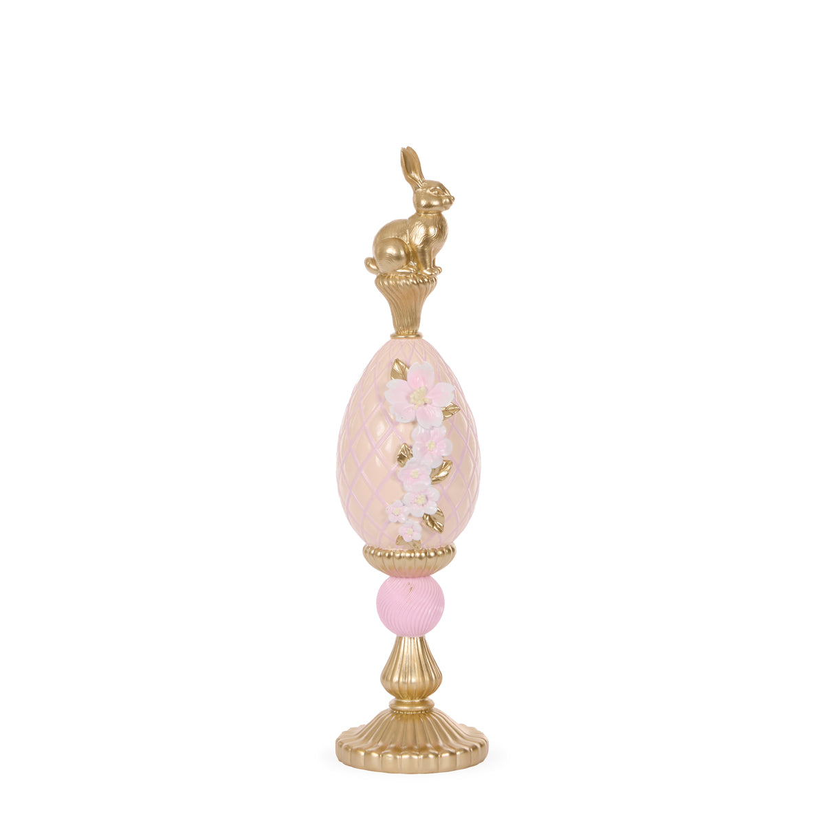 37 CM LUXE FLORAL EGG FINIAL