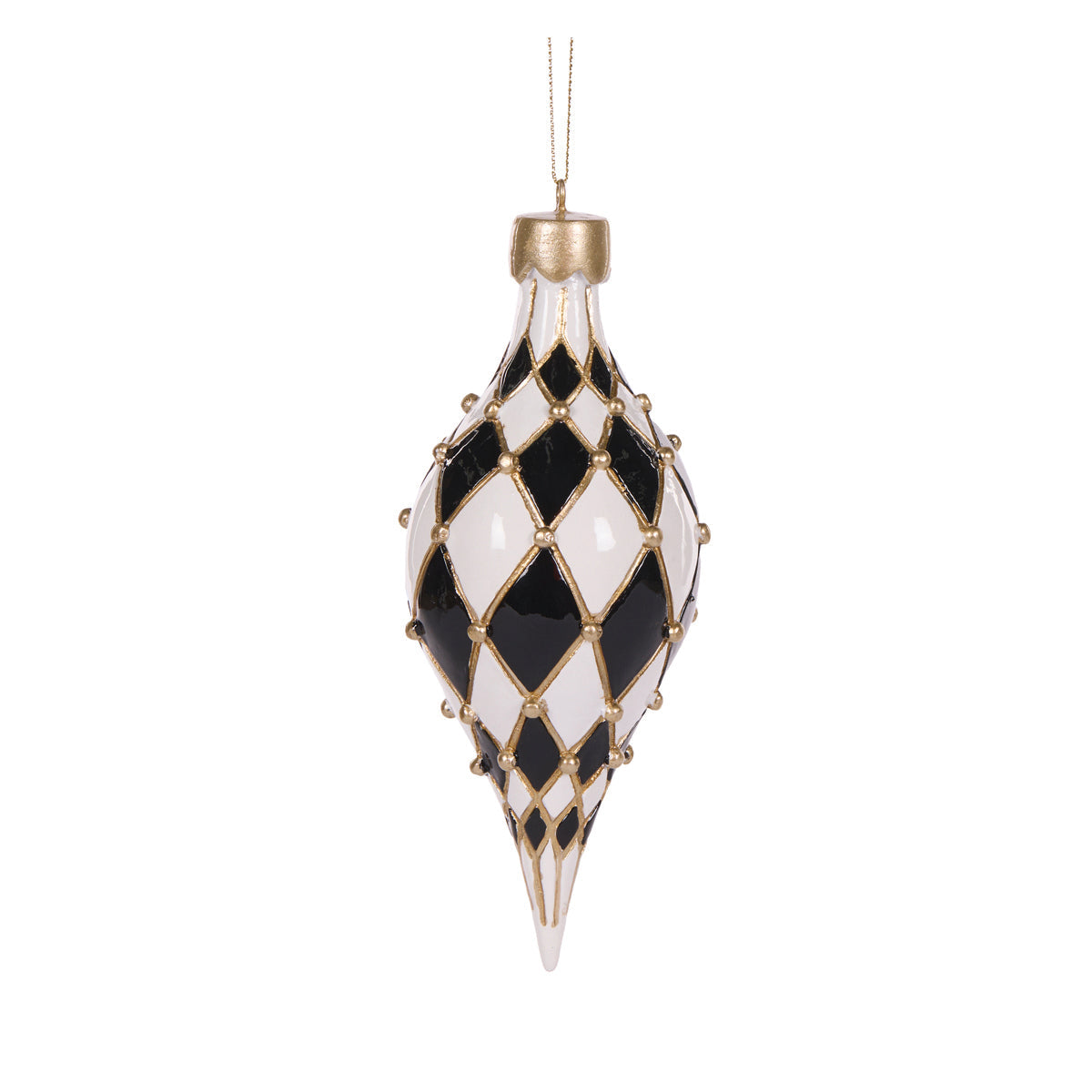 Quilted Harlequin Drop Bauble