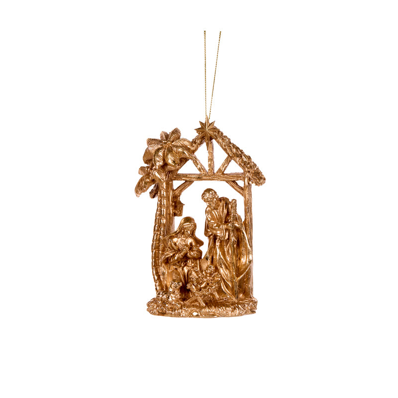 Gilded Gold Holy Family Arbour Scene