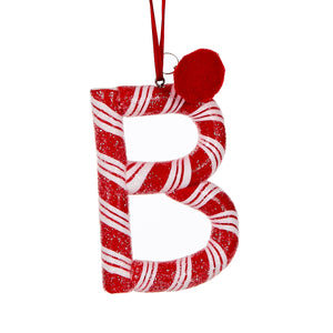 Candy Cane Letter B Hanging