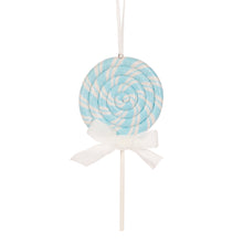 Load image into Gallery viewer, Blue And White Swirl Lollipop Hanging
