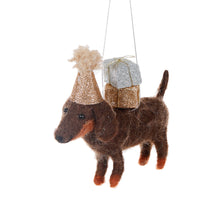 Load image into Gallery viewer, Wool Dachschund With Party Hat
