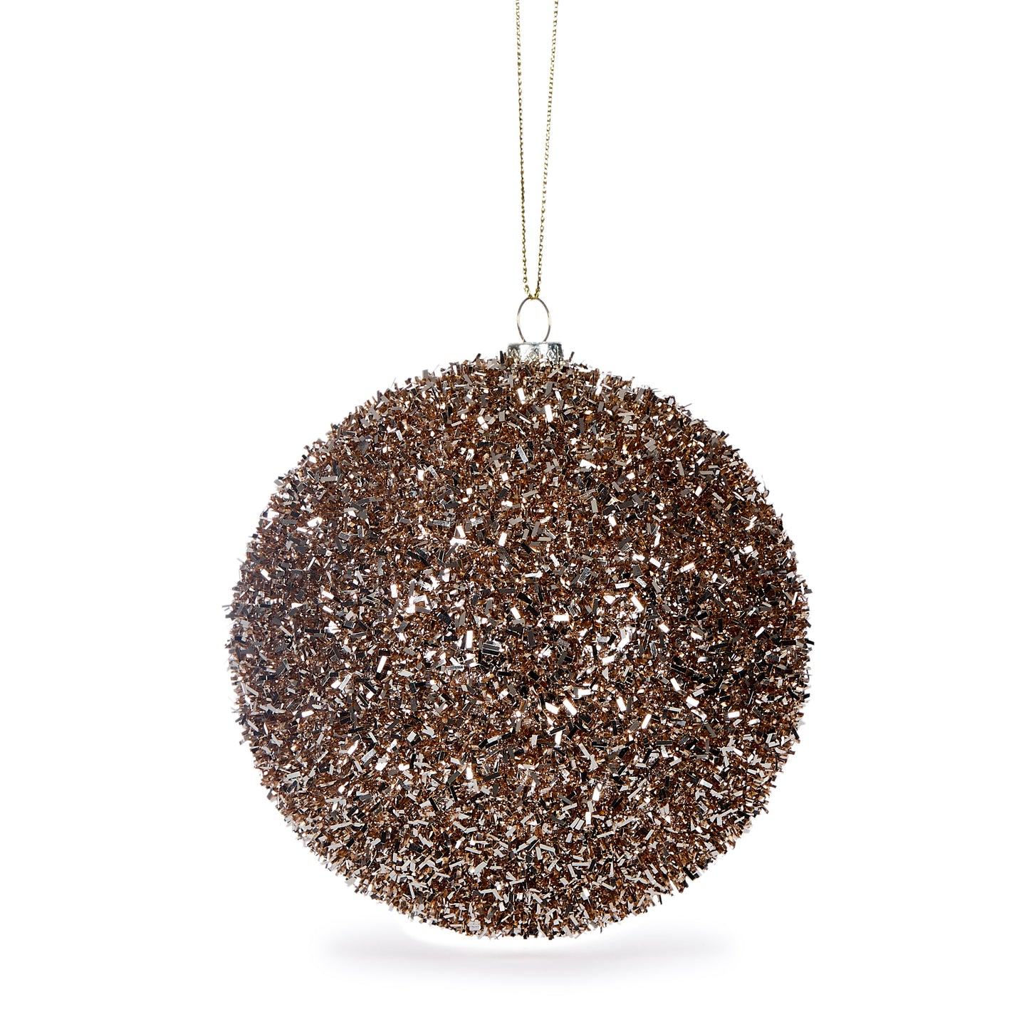 Large Champagne Confetti Bauble