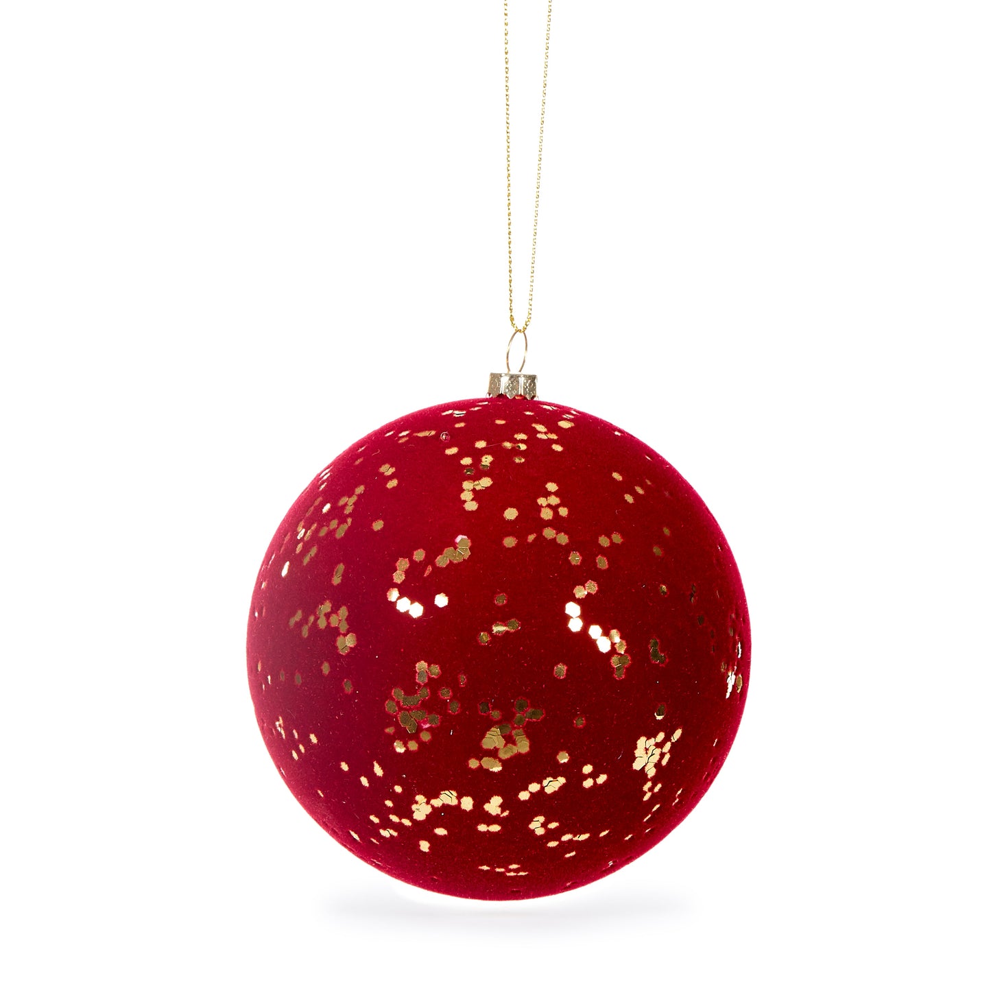 Red Velvet Speckle Bauble