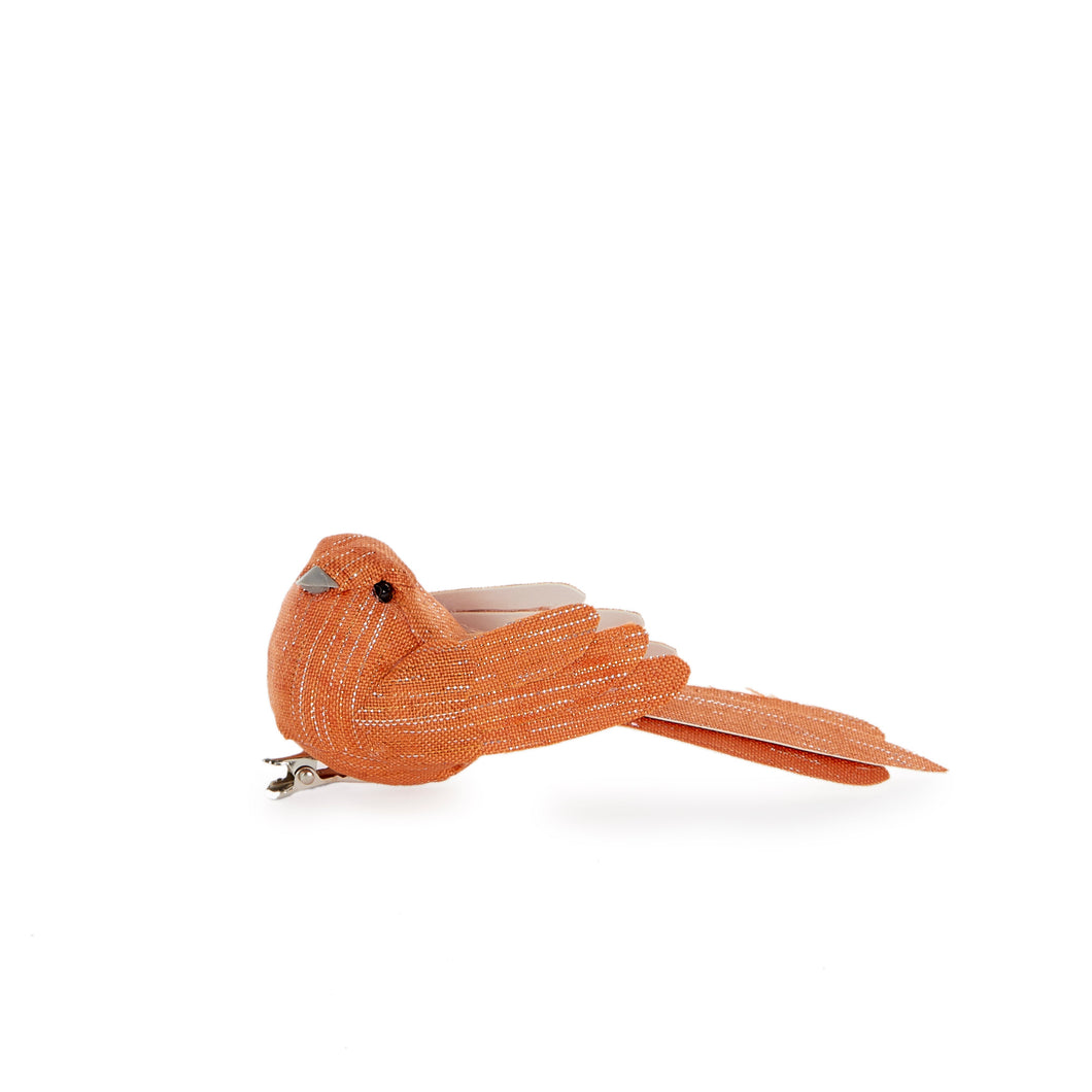 Terracotta Fabric Clip Bird