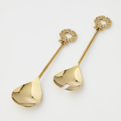 Holiday Garland Salad Servers Set of 2